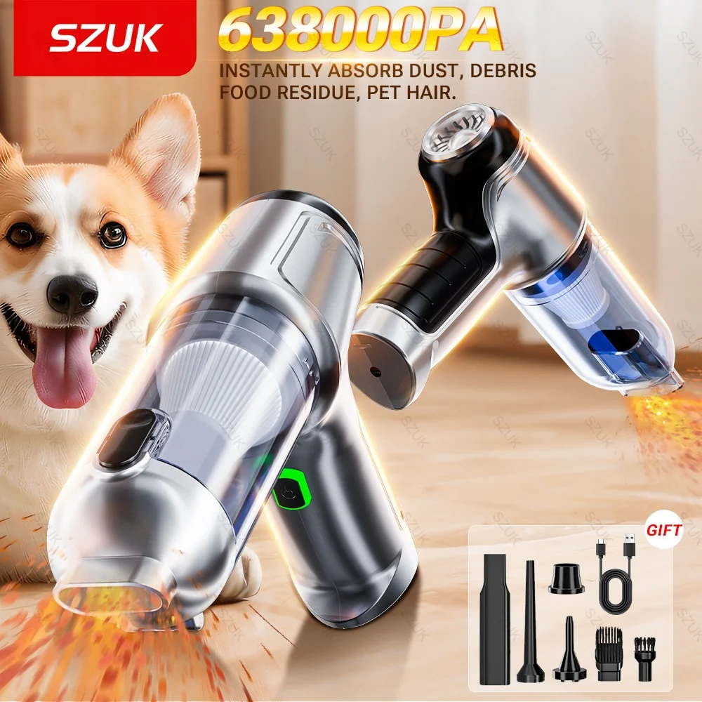 שואב אבק לרכב אלחוטי, נייד, ידני, מיני