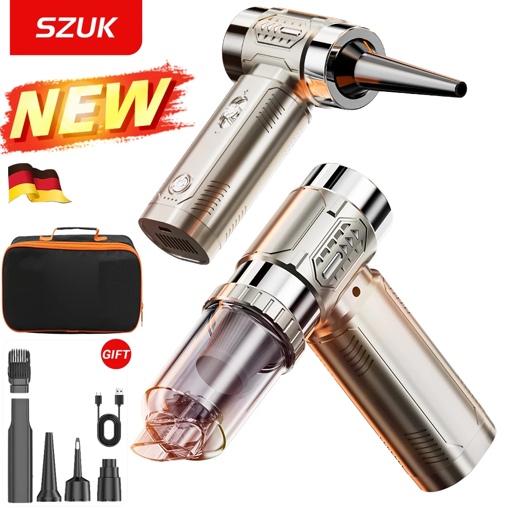 מפוח / שואב אבק לרכב נייד, ידני, מיני, עוצמתי