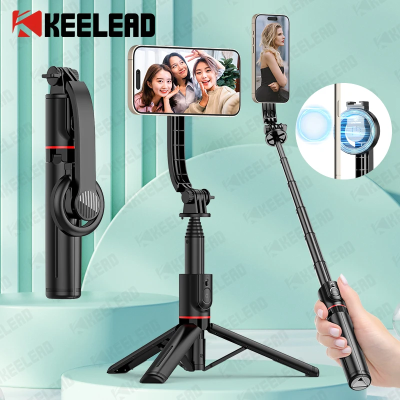 מקל סלפי מגנטי עם שלט Bluetooth | KEELEAD