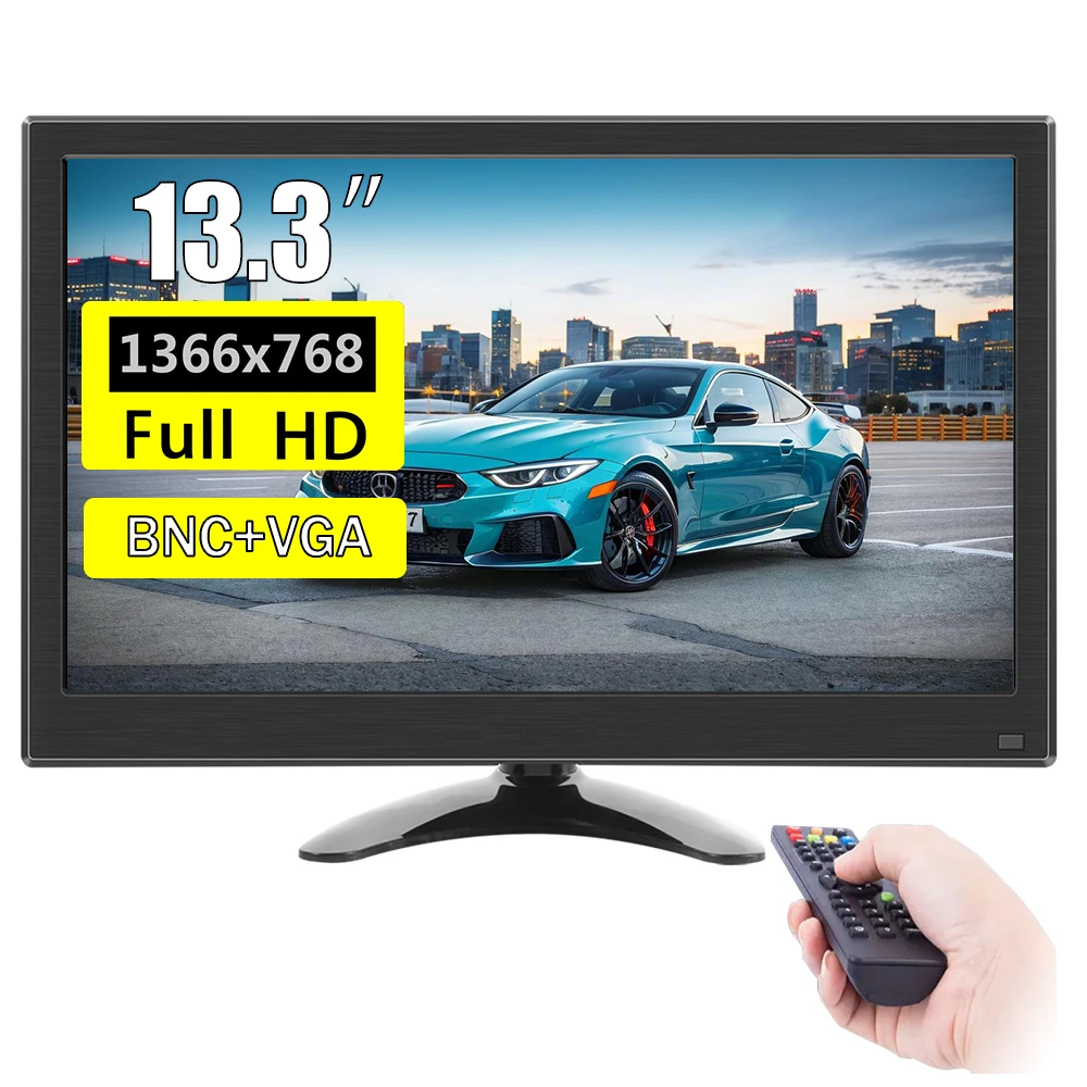 מסך נייד 13.3 אינץ' עם חיבורי HDMI ו-USB