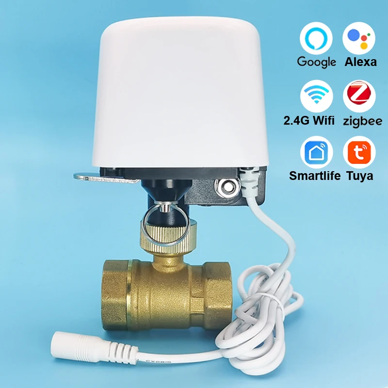 שסתום מים חכם לגינה | תזמון השקיה אוטומטי (Tuya Zigbee WiFi)