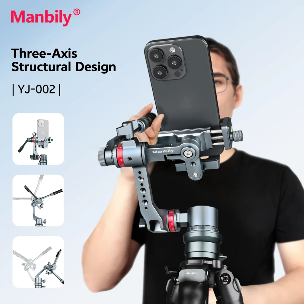 Manbily גימבל מייצב 3 צירים לסמארטפון