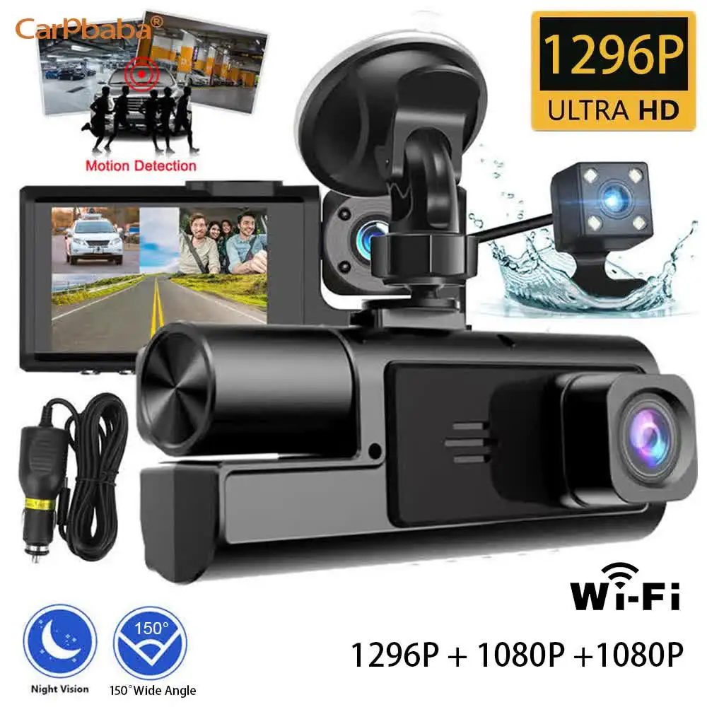 מצלמת דרך לרכב WiFi, GPS, עם מצלמה אחורית – GPS, WIFI