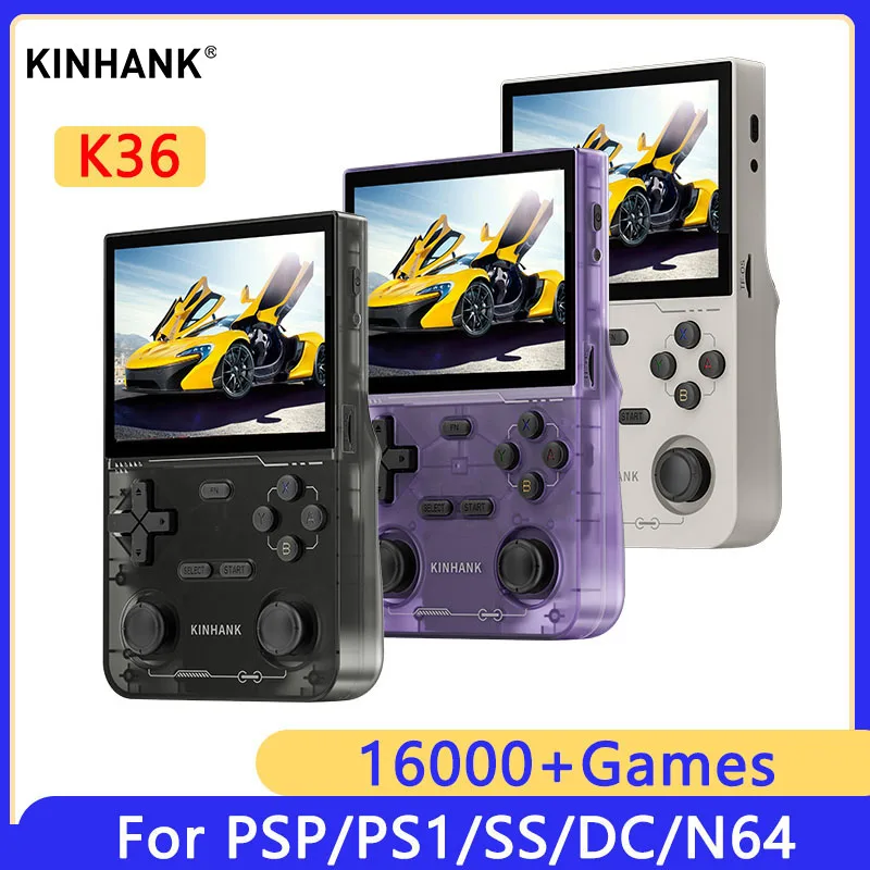 KINHANK K36 קונסולת משחקי וידאו רטרו ניידת