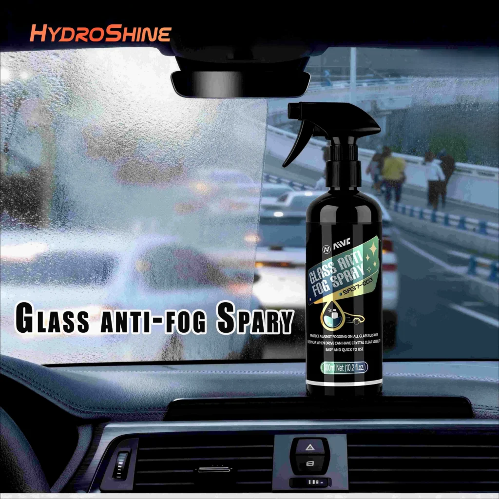 ציפוי / ספריי נגד אדים לשמשות הידרופובי, למראות, לחלונות