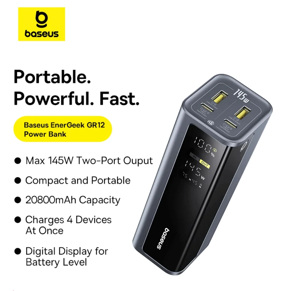 Baseus סוללת גיבוי 20800mAh 145W