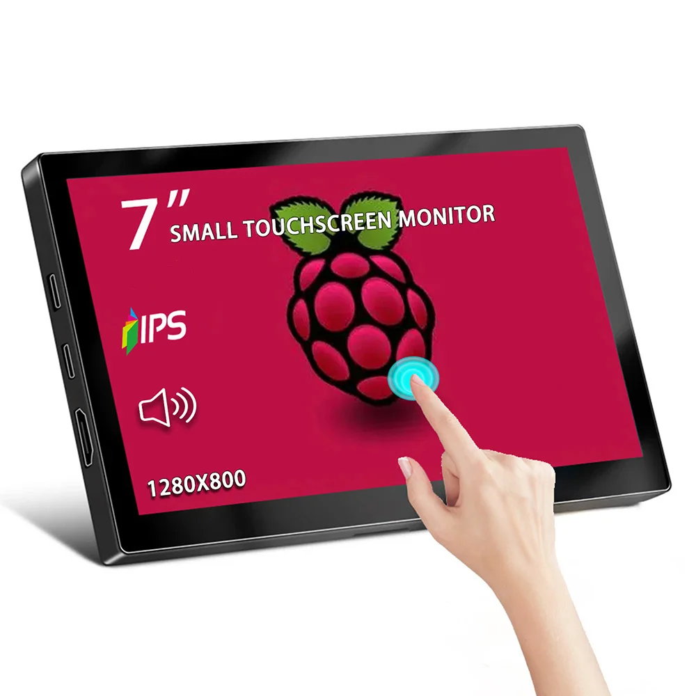 מסך נייד מגע 7 אינץ' עם חיבור HDMI ו-Type-C