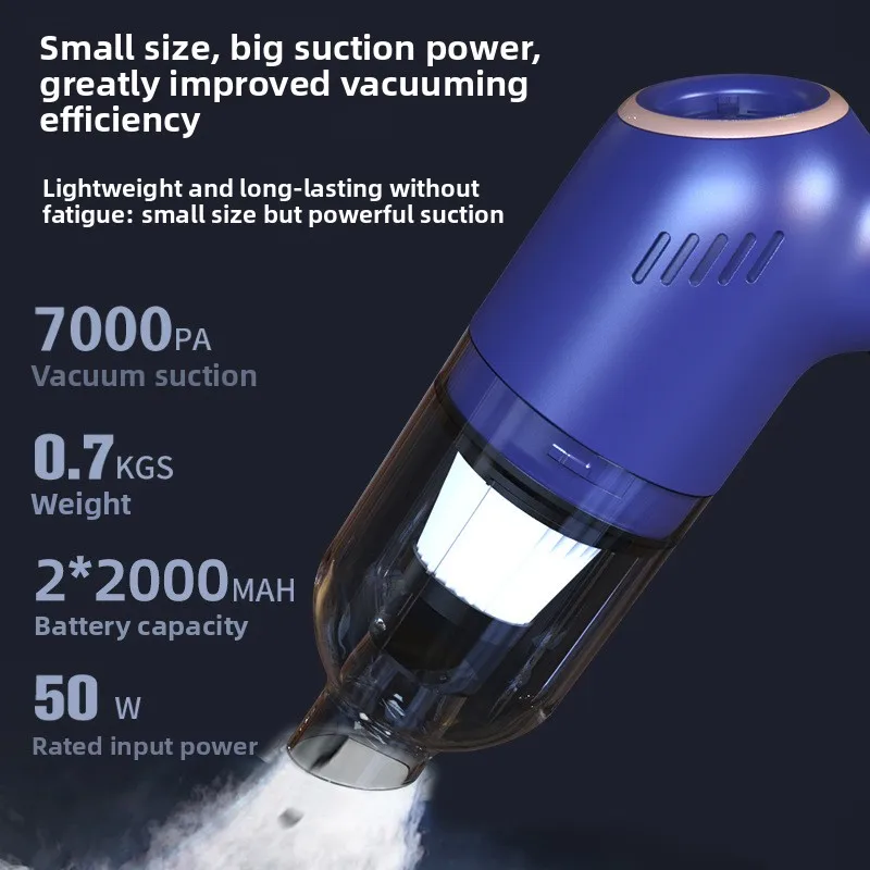 שואב אבק לרכב אלחוטי, נייד, ידני, מיני