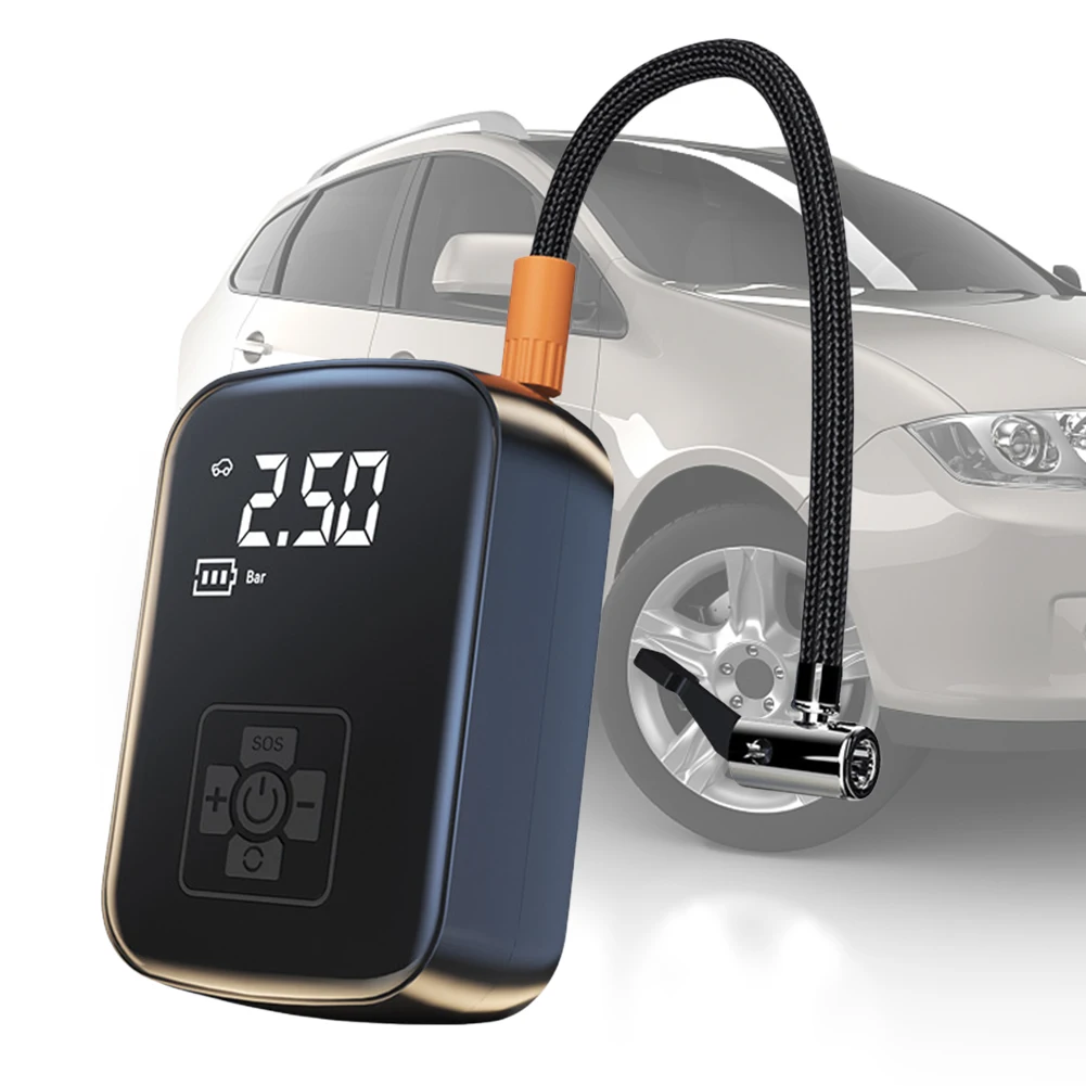 קומפרסור נייד לניפוח צמיגים נייד, דיגיטלי, חשמלי