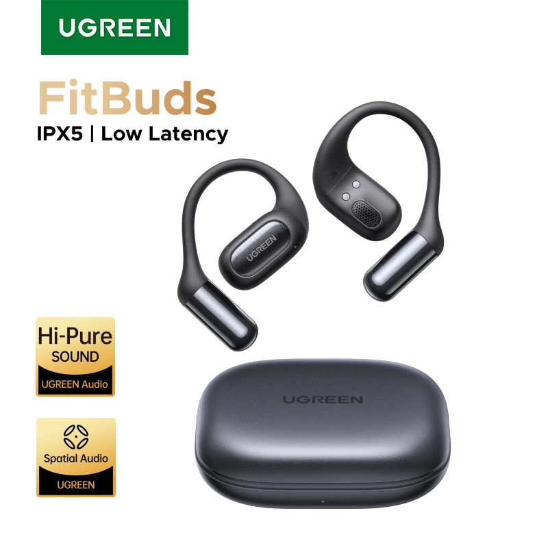 אוזניות Open-Ear TWS Bluetooth 6.0 עם אודיו מרחבי