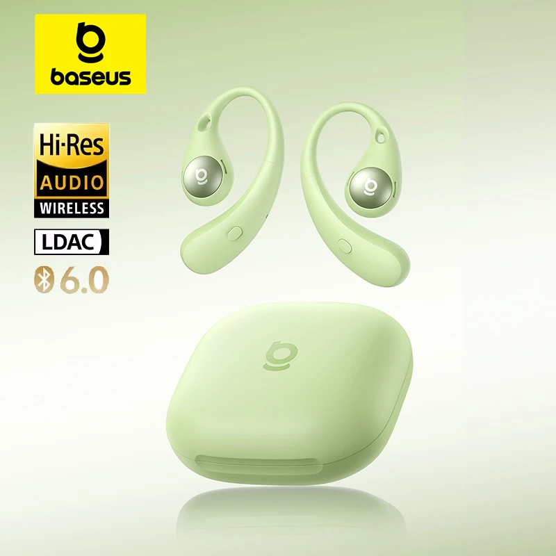 Baseus אוזניות Open-Ear אלחוטיות Bluetooth 6.0