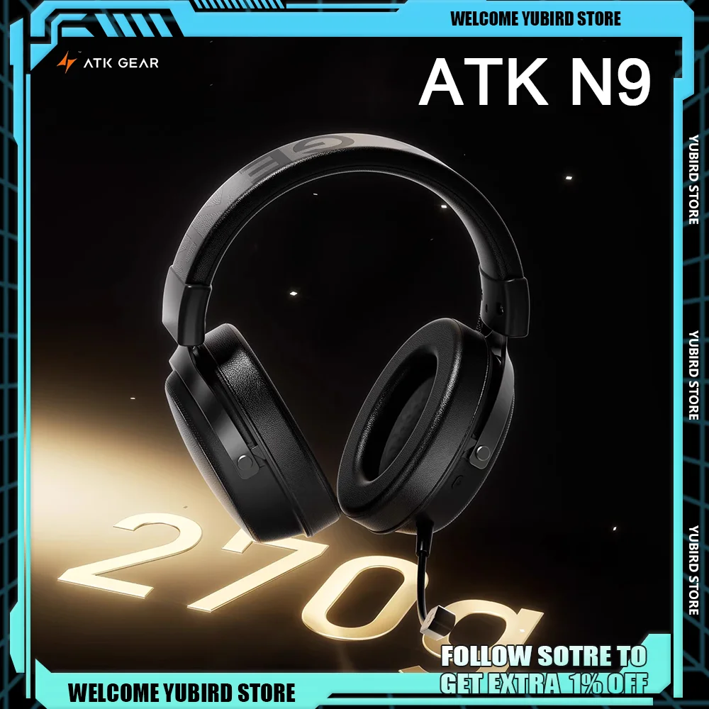 ATK N9 אוזניות גיימינג אלחוטיות HIFI