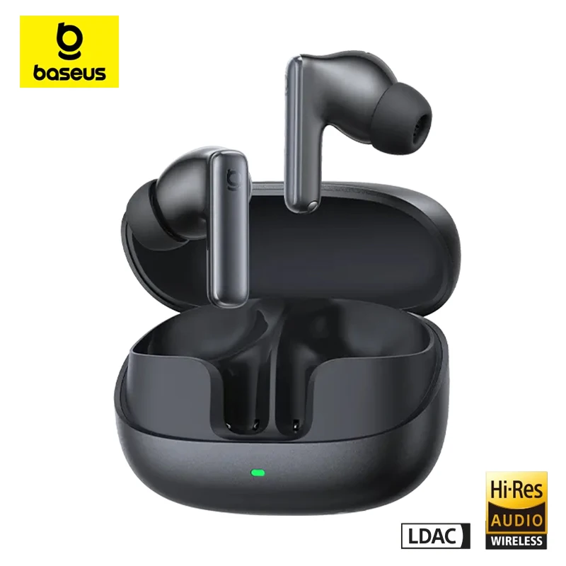 Baseus אוזניות TWS אלחוטיות ANC Bluetooth 6.0
