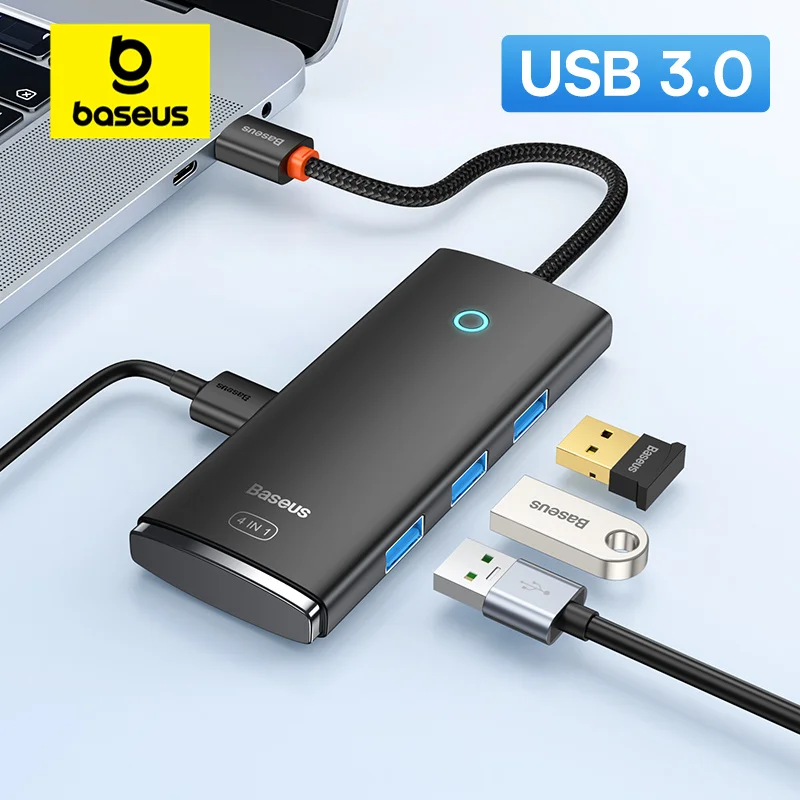 Baseus רכזת USB-C מולטיפורט 4 ב-1