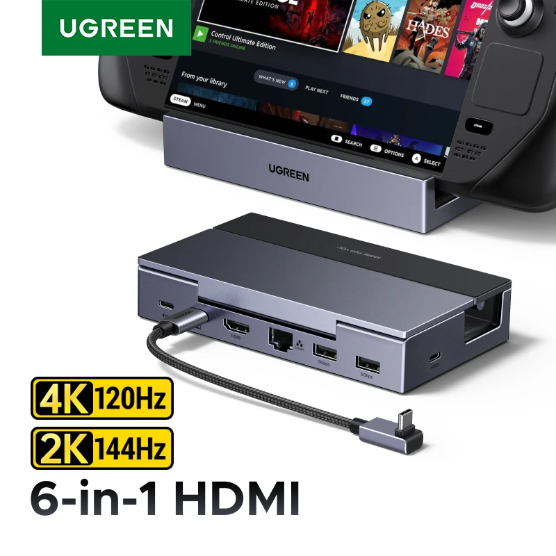 UGREEN רכזת דוקינג USB-C מקיפה ל-4K HDMI