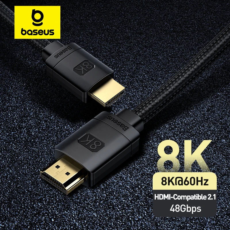 Baseus כבל HDMI 4K 8K לחיבור גיימינג