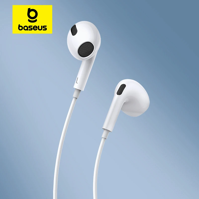 Baseus אוזניות חוטיות USB-C