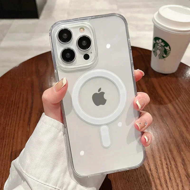 כיסוי שקופה MagSafe לאייפון