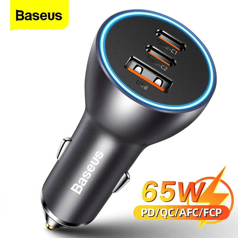 Baseus מטען לרכב 65W
