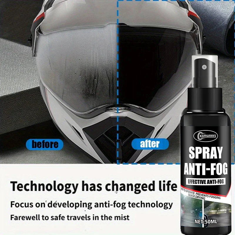 ציפוי / ספריי נגד אדים לשמשות למראות, לשמשה קדמית, למשקפיים, דוחה מים