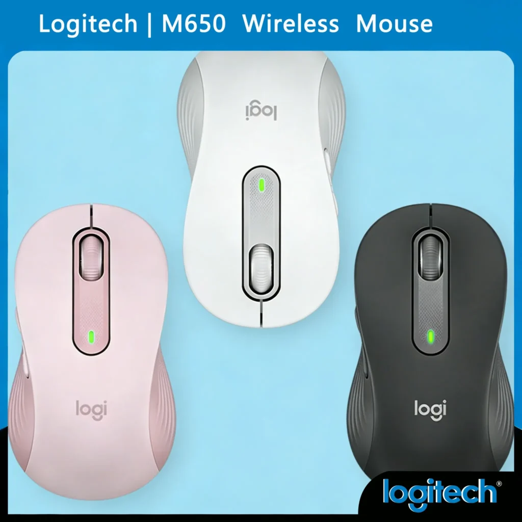 Logitech M650/M650L/M750 עכבר אלחוטי ארגונומי