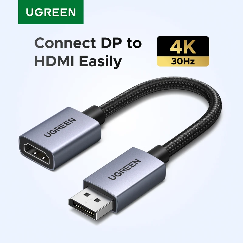 מתאם UGREEN DisplayPort ל-HDMI 4K