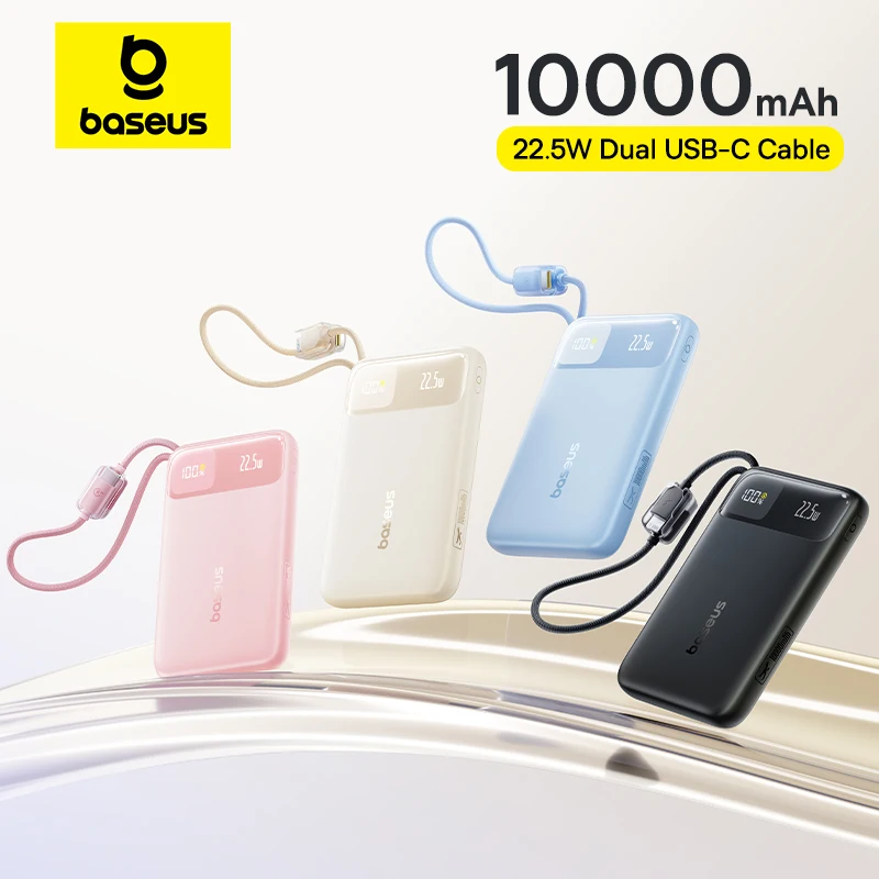 Baseus סוללה ניידת 10000mAh עם USB-C