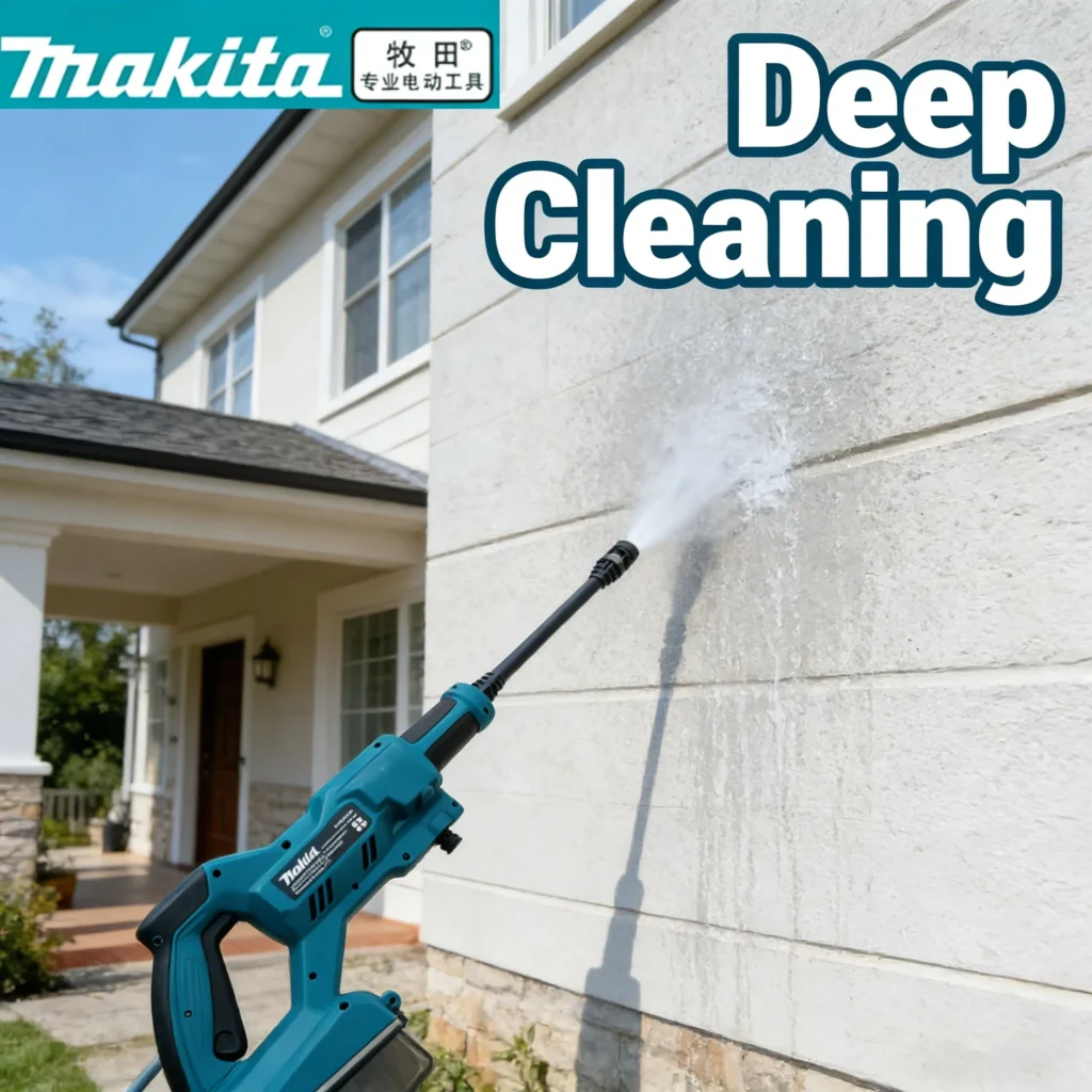 מכונת שטיפה בלחץ ניידת נטענת, ניידת, בלחץ גבוה, תואם Makita – 18V, Makita