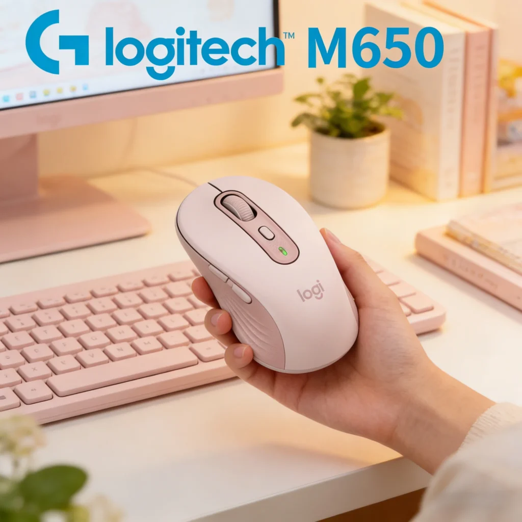 Logitech M650 עכבר Bluetooth ארגונומי