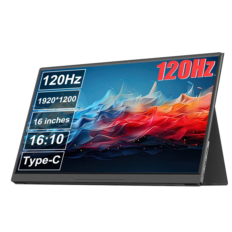 מסך נייד 16 אינץ' לגיימינג וליפטופ עם Type-C ו-Mini HDMI