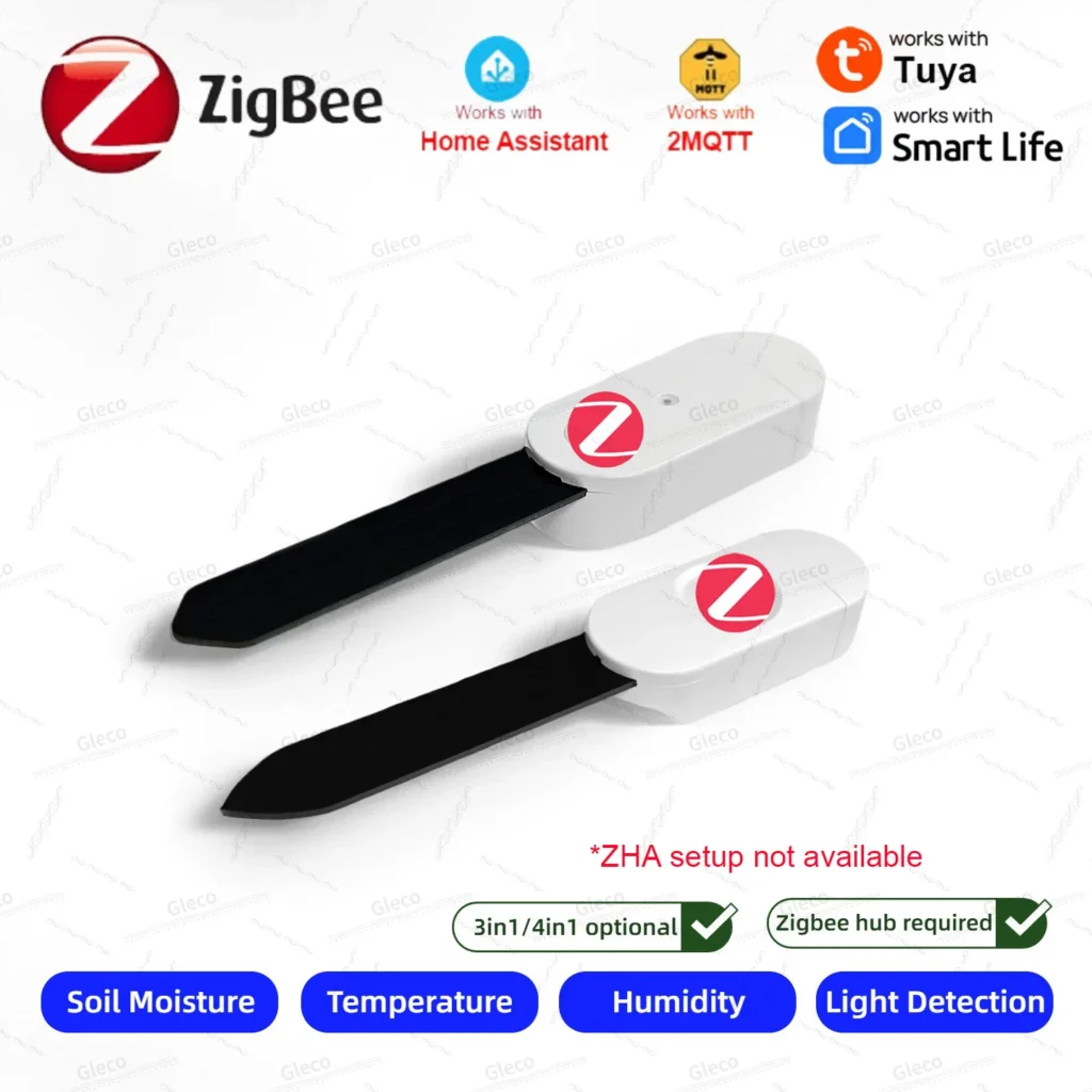 מד לחות קרקע וסביבה חכם Zigbee לגינון אוטומטי