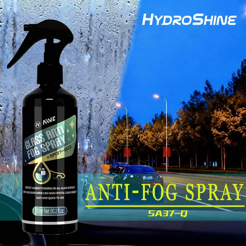 ציפוי / ספריי נגד אדים לשמשות הידרופובי, למראות, לחלונות