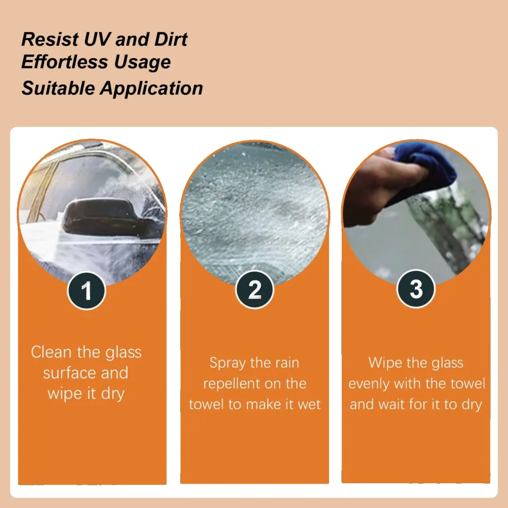 מנקה זכוכית נגד אדים לשמשה קדמית – 100ml