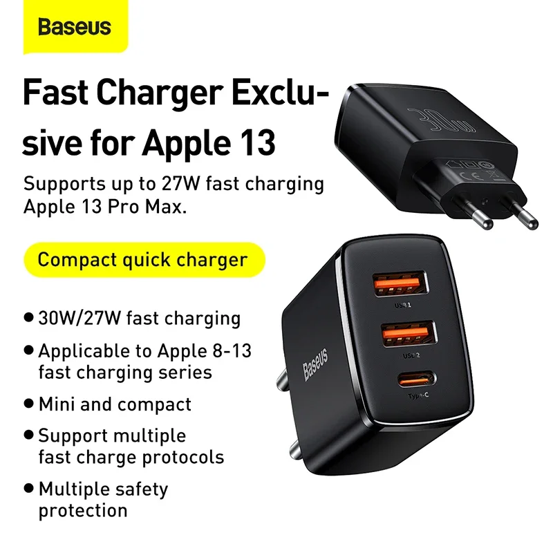 Baseus מטען 30W