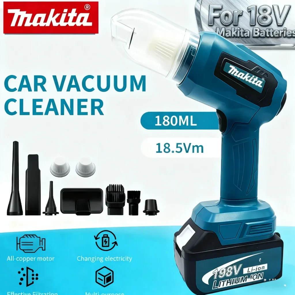 שואב אבק לרכב ידני, מיני – 18V