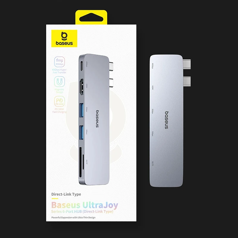 Baseus רכזת USB-C מרובת יציאות ל-HDMI 4K