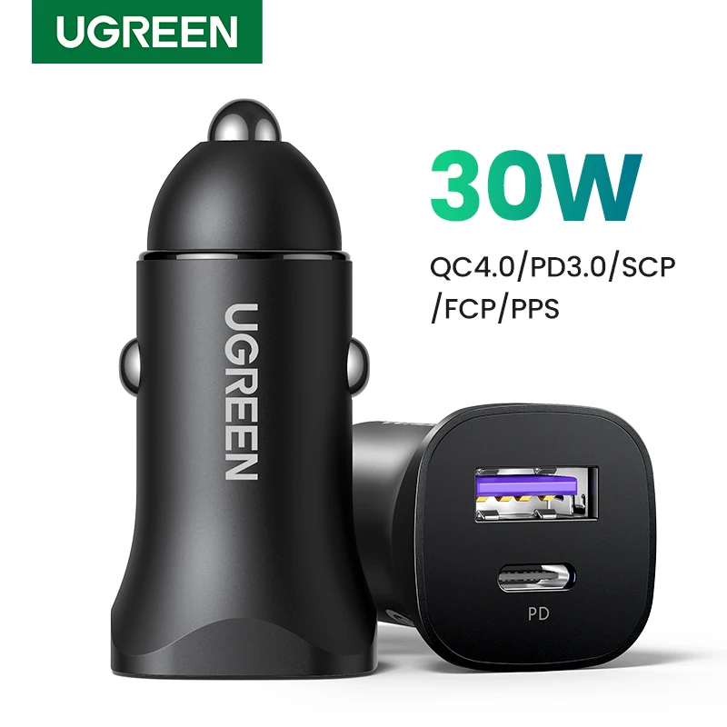 UGREEN מטען לרכב 30W