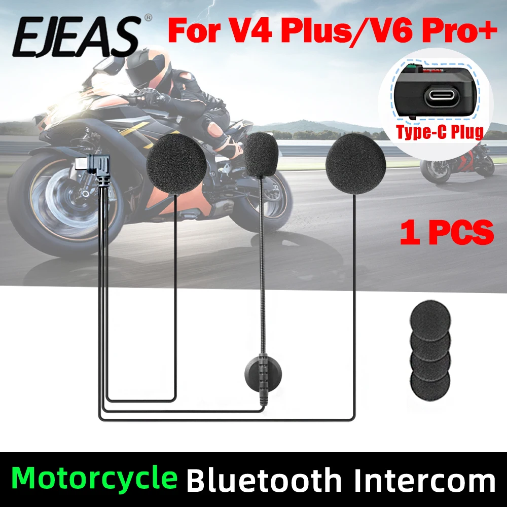 אוזניות Bluetooth לאינטרקום אופנוע EJEAS V6/V4