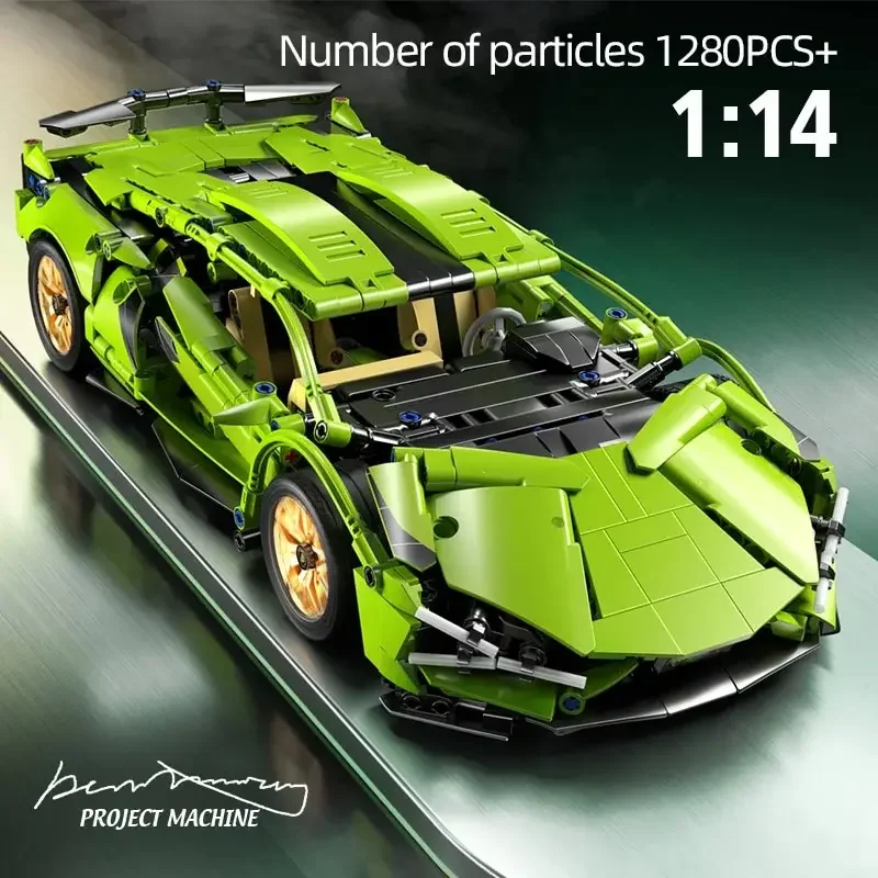 ערכת בניית מכונית ספורט טכנית 1280 יחידות