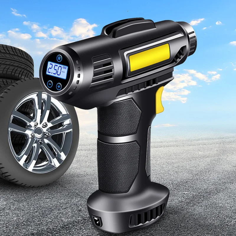 משאבת אוויר ניידת לצמיגים לרכב (Portable)