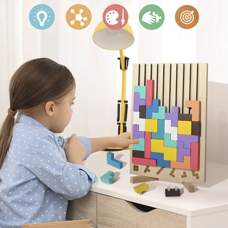פאזל עץ תלת ממדי (3D) למשחק חשיבה