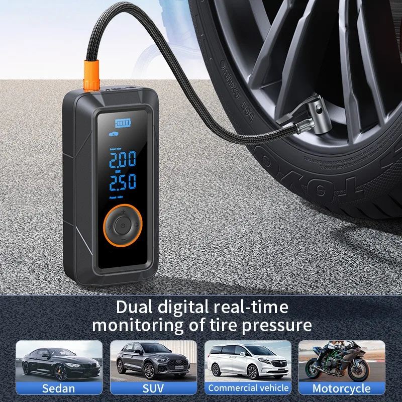 מנפח צמיגים אלחוטי לרכב ואופניים Wireless