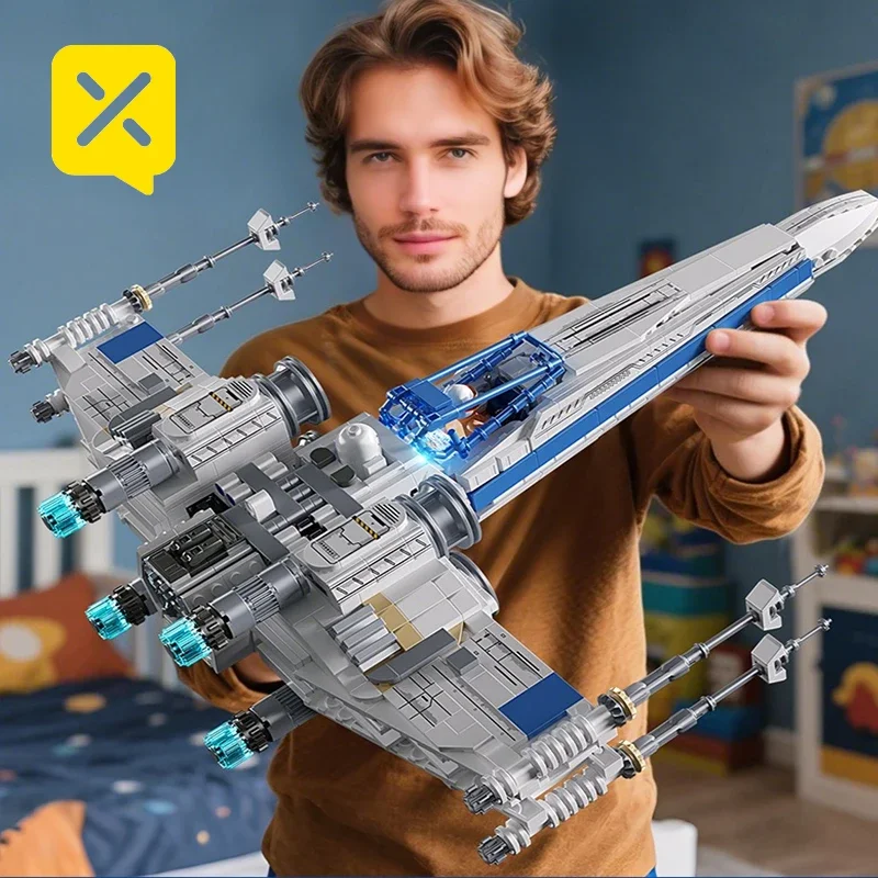 X-Wing: ערכת אבני בניה מתוחכמות עם תאורת LED
