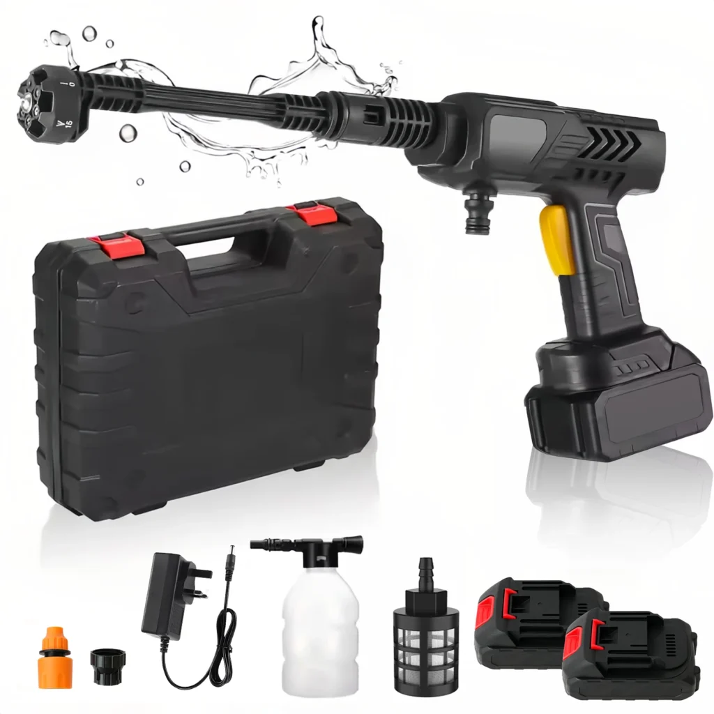 מקלחת לחץ אוויר ניידת Cordless עם 6 ראשים