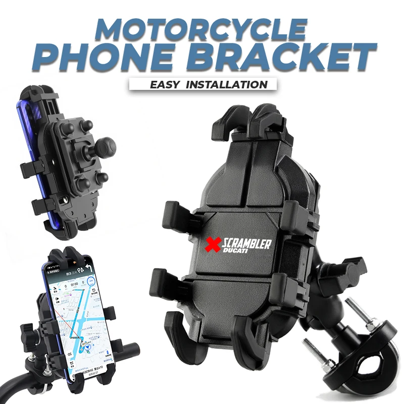 מחזיק טלפון GPS לאופנוע – למודלים Scrambler ו-ICON