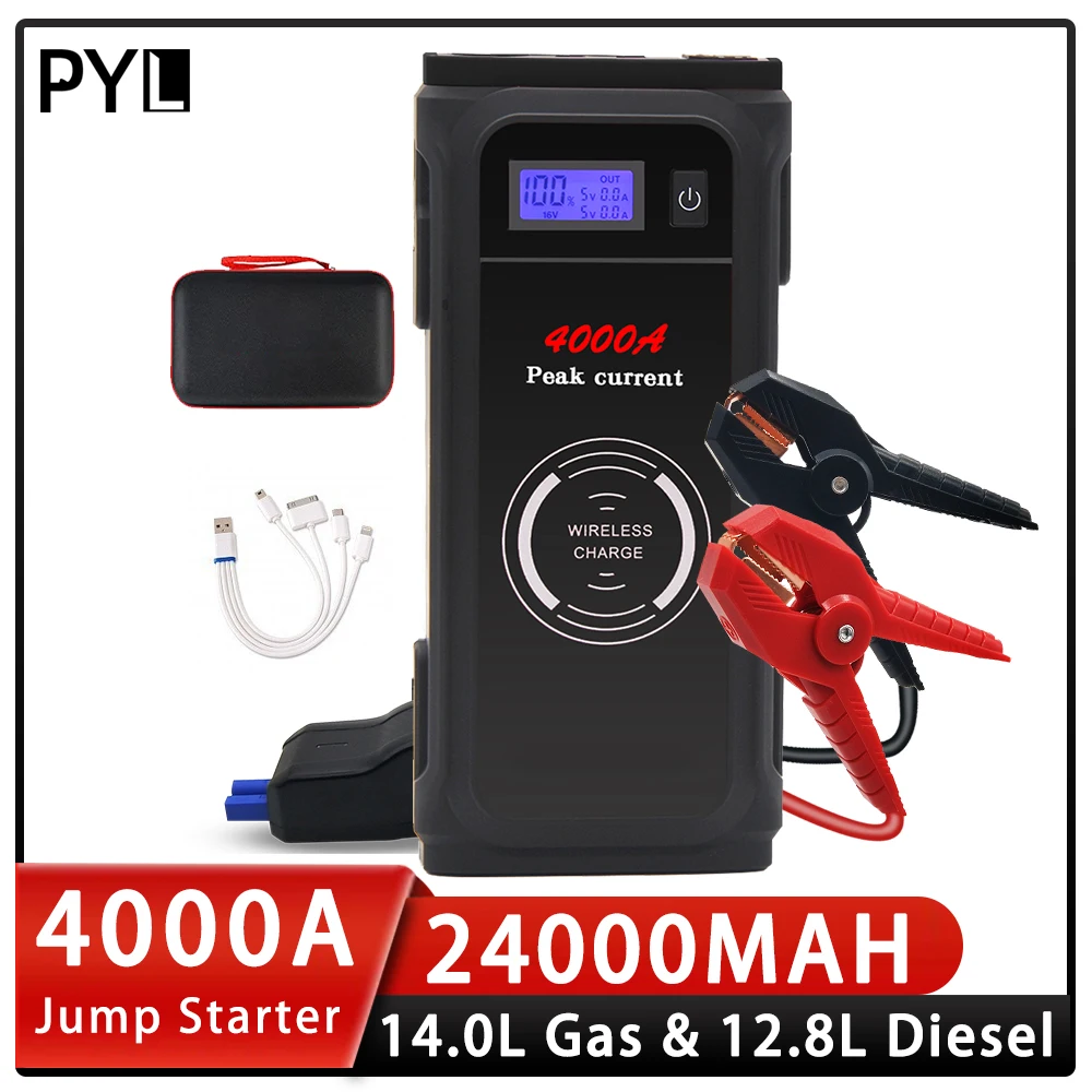 מניע רכב נייד וסוללת גיבוי 4000A