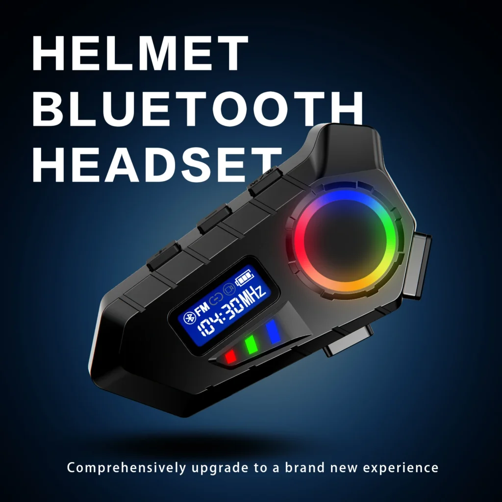 אוזניות Bluetooth חכמות לקסדה לאופנוע IP65